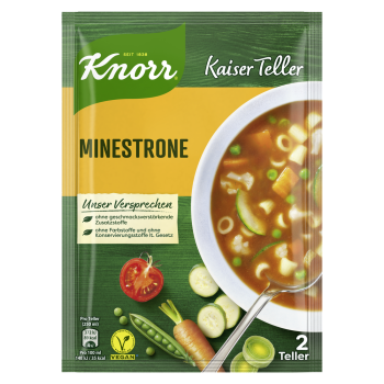 Knorr Kaiser Teller Minestrone, 3 Teller, 1 Packung